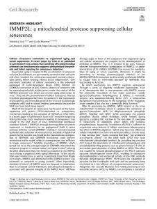 cr.2018-IMMP2L- a mitochondrial protease suppressing cellular senescence