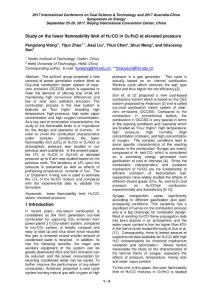 Study on the lower flammability limit of H2/CO in O2/H2O at elevated pressure