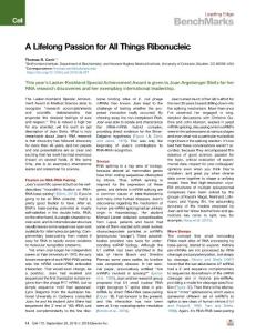 A-Lifelong-Passion-for-All-Things-Ribonucleic_2018_Cell