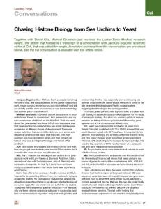 Chasing-Histone-Biology-from-Sea-Urchins-to-Yeast_2018_Cell