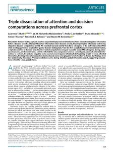 nn.2018-Triple dissociation of attention and decision computations across prefrontal cortex