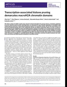 nsmb.2018-Transcription-associated histone pruning demarcates macroH2A chromatin domains