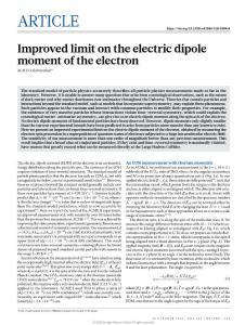 nature.2018-Improved limit on the electric dipole moment of the electron