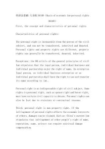 經(jīng)濟(jì)法基礎(chǔ)-人身權(quán)36169（Basis of economic law personal rights 36169）