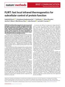 nmeth.2018-FLIRT- fast local infrared thermogenetics for subcellular control of protein function