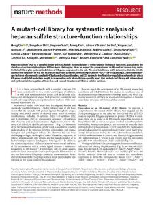 nmeth.2018-A mutant-cell library for systematic analysis of heparan sulfate structure–function relationships