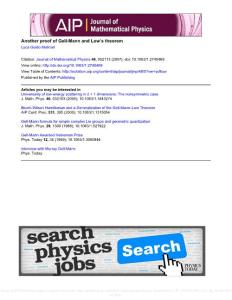 Another proof of Gell-Mann and Low’s theorem