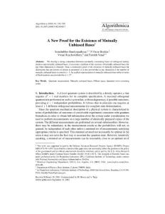 A New Proof for the Existence of Mutually Unbiased Bases