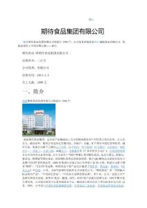 期待食品集團有限公司網絡營銷方案