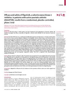 Efficacy-and-safety-of-filgotinib--a-selective-Janus-kinase-1-inhib_2018_The