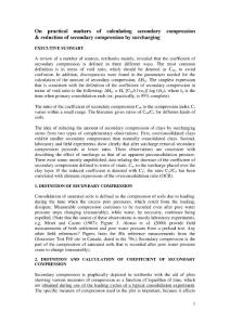 CalculatingSecondaryCompression