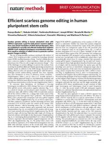 nmeth.2018-Efficient scarless genome editing in human pluripotent stem cells