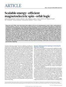 nature.2018-Scalable energy-efficient magnetoelectric spin–orbit logic