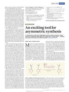 nature.2018-An exciting tool for asymmetric synthesis