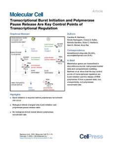 Transcriptional-Burst-Initiation-and-Polymerase-Pause-Release-A_2018_Molecul