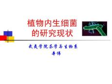 植物內生細菌的研究現狀-洪永聰-061110