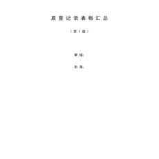 質(zhì)量記錄2018