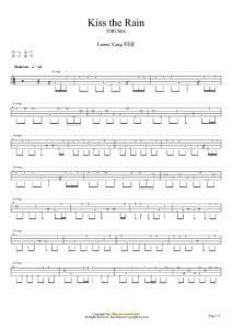 ukulele（尤克里里——四弦小吉他）谱 Kiss the Rain