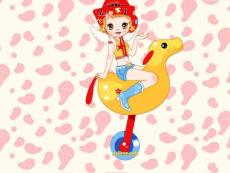 PPT模版：韓國卡通插畫