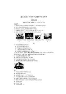 2011重庆中考物理真题及答案
