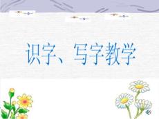 第六講：識(shí)字、寫字教學(xué)