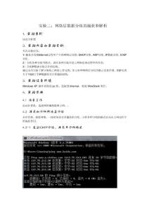 网络层数据分组的捕获和解析