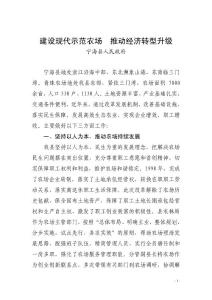 建設(shè)現(xiàn)代示范農(nóng)場