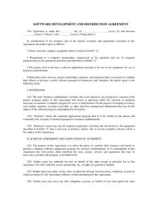 software-development-distribution-agreement