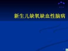 缺氧缺血性脑病ppt课件