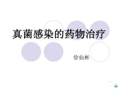 真菌感染药物治疗讲座ppt课件