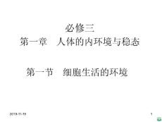 人体的内环境ppt课件