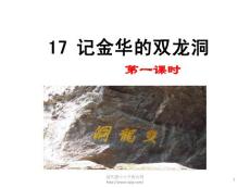 部編統(tǒng)編人教版小學(xué)四年級(jí)下冊語文《17 記金華的雙龍洞》PPT課件24