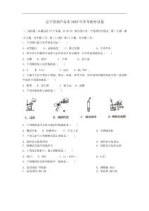2019年辽宁省葫芦岛市中考化学试题（解析版）