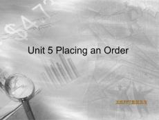 Unit 5 Placing an Order