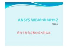 ANSYS WB培训课件2