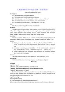 人教版新課標高中英語必修3全套教案2