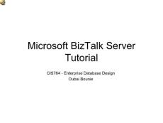 Microsoft BizTalk Server Tutorial