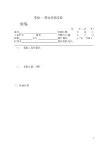 水力实验报告09