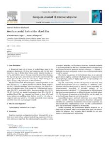 worth a careful look at the blood film.[2019][eur j intern med]