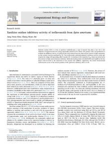 xanthine oxidase inhibitory activity of isoflavonoids from apios americana.[2019][comput biol chem]