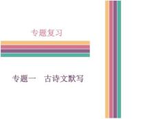 人教版語文七年級(jí)下冊(cè) 專題一  古詩文默寫 （共19張PPT）