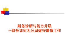 財(cái)務(wù)診斷與能力升級(jí)