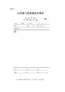 門診普通處方格式(同名21258)