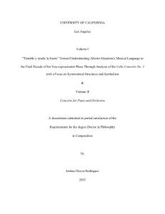 Volume I Tiemble y estalle la fiesta Toward Understanding Alberto Ginastera’s Musical Language in