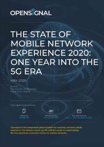 5G时代移动网络体验报告