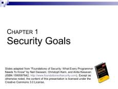 1 - Security Goals