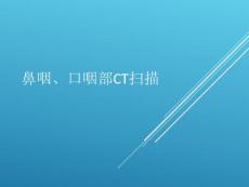 鼻咽、口咽部ct扫描 ppt课件