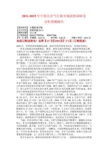 中國頁巖氣行業市場投資調研及分析預測報告
