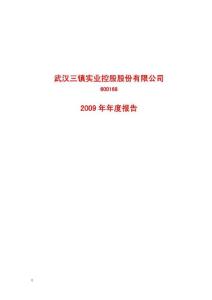 武汉控股：2009年年度报告