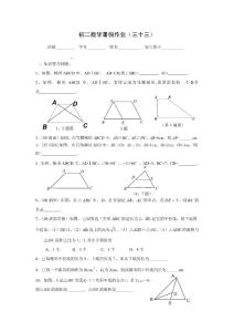 初二数学暑假作业(33)